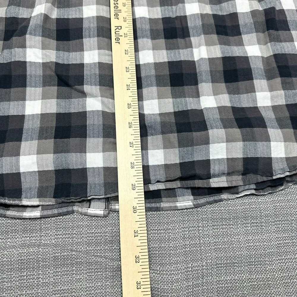 The North Face‎ Shirt Mens XXL Black White Check Outdoors Cabin Woods Gorpcore